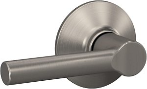 Maçaneta para Porta Broadway Schlage F10 BRW 619, Fechadura para Passagem de Hall & Closet, Níquel Acetinado