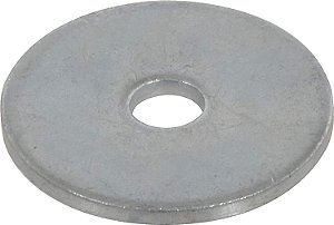 Arruelas de Para-lamas de Zinco Hillman 290021, 1/4 x 2, 100 peças