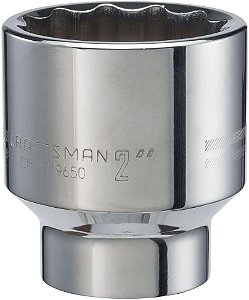 Soquete CRAFTSMAN, raso, SAE, 3/4 pol. Drive, 2 pol. (CMMT19650)