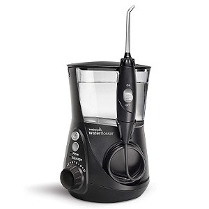 Waterpik Aquarius Water Flosser Profissional para Dentes, Gengivas, Aparelhos, Cuidados Dentários, Potência Elétrica com 10 Configurações, 7 Pontas para Múltiplos Usuários e Necessidades