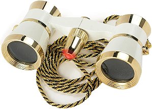 Óculos de ópera BARSKA 3x25 Blueline com colar, pérola branca