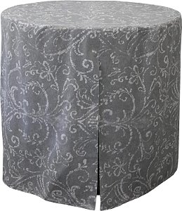 Coleção de Capa para Mesa Tablevogue, Cinza Pérola, Redonda 48