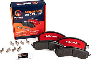 Pastilhas de freio semi-metálicas de alta performance MAGMA Fire Born Braking Severe Duty MSD2370M, traseira.