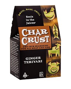 Tempero Seco de Esfregar Char Crust, Gengibre Teriyaki, 4-Onça (Pacote de 6)