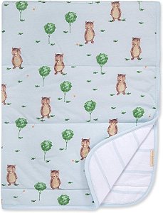 Cobertor Reversível Burt's Bees Baby - Berço, Carrinho & Cobertor Orgânico de Algodão Jersey Acolchoado para Berço de Bebê e Criança Pequena