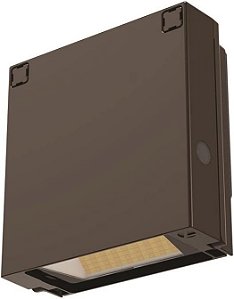 Luminária de Parede com Fotocélula LED WPX0 ALO SWW2 MVOLT PE DDBXD M2 da Lithonia Lighting, Bronze Escuro, com Voltagem Múltipla e Interruptor para Uso Externo