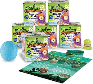 Recursos de Aprendizagem Beaker Creatures Série 2, Cores Sortidas, Ensino Domiciliar, Brinquedos Surpresa Colecionáveis, Figurinhas Colecionáveis, Brinquedo Surpresa, Brinquedo Misterioso,