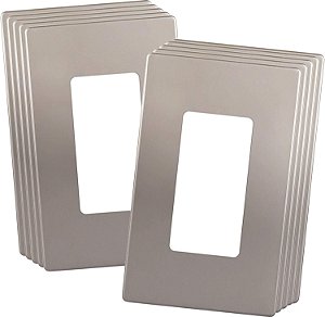 Placa de Parede Decorativa sem Parafusos da Série Elite ENERLITES com Tampa Segura para Crianças, Brilhante, Tamanho 1 Interruptor 4,68 A x 2,93 L, Policarbonato Termoplást