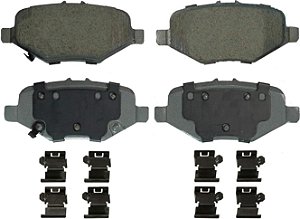 Conjunto de pastilhas de freio de disco cerâmico Wagner Brake ThermoQuiet QC1612