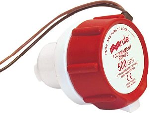 Rule Industries 45DR 500Gph Substituição de Motor de Carro, Branco/Vermelho