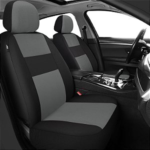 Capas de Assento VarCozy para Carro Dianteiro Par, Capas de Assento Dianteiro em Tecido Respirável para Carro, Capas de Assento em Tecido Universal para SUV, Sedan e Van, Capas de Interior Automotivo, Compat