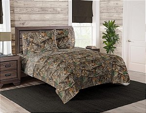 Jogo de Lençol Northwest Realtree, 4 peças Queen, Realtree Edge