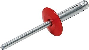 Performance Allstar Lg Hd Rivet 250Pk Alumínio Tipo Flange Mandrel Vermelho
