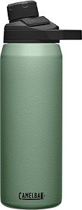 Garrafa de água de aço inoxidável isolada a vácuo CamelBak Chute Mag 25oz, musgo