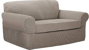 Capa de Sofá Maytex Connor para Poltrona de Dois Lugares, Areia