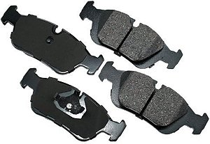 Conjunto de Pastilhas de Freio Akebono-EUR558, CINZA