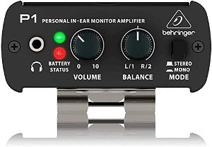 Amplificador de monitor pessoal in-ear Behringer Powerplay P1
