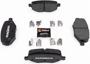 Pastilhas de Freio Cerâmicas Premium MAGMA Fire Born Braking PMD1754C, Traseiras