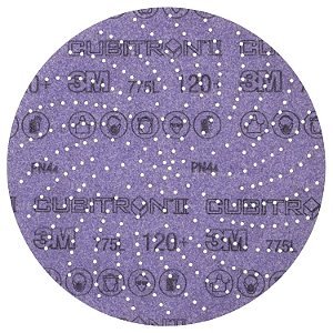 Disco de lixa 3M Xtract Hookit Cubitron Clean Sanding Film Disc 775L, 180+, 5 polegadas, Pacote com 50 discos de lixa Hook and Loop para preparação e remoção de tinta, lixamento
