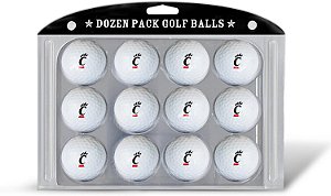 Bolas de golfe do tamanho regulamentar da NCAA para equipe, embalagem com 12 unidades, impressão durável em cores da equipe.