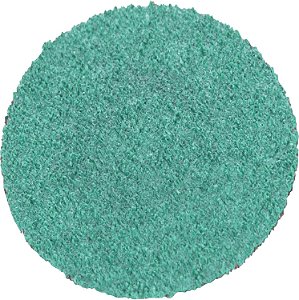 Disco Roloc 3M Green Corps 36534, 40+ Granulação, 3 polegadas, Pacote com 25 discos de troca rápida para esmerilhamento, remoção de revestimento, corte rápido de serviço pesado.