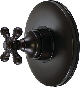 Controle de volume vintage Kingston Brass KB3005BX com alça BX, 5-1/2 polegadas, bronze fosco.