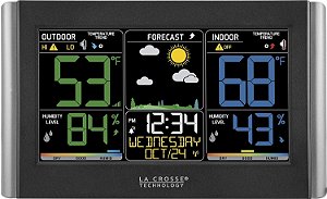 Estação Meteorológica La Crosse Technology C85845-INT, Preta