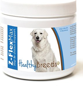 Suplementos Mastigáveis Saudáveis para Quadris e Articulações Max Z-Flex Kuvasz - 50 Unidades