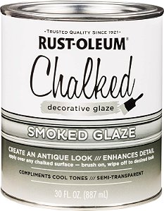 Esmalte Decorativo Rust-Oleum 315883 Chalked, 30 oz, 30 Fl Oz (Pacote com 1 unidade), Fumaça Semi-Transparente.