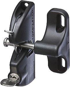 Trava de Portão Automática com Fechadura Keyed National Hardware V6201 LTCH BLK N346-201 4-9/16 LokkLatch em Preto
