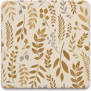 Jogo de Porta-copos CoasterStone com Estampa de Outono - Conjunto com Quatro Porta-copos Inclusos - Decoração de Ação de Graças de Outono