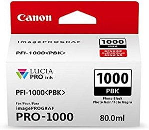 CanonInk Canon 0546C002 Lucia PRO PFI-1000 Tanque de Tinta Individual Preto Fosco