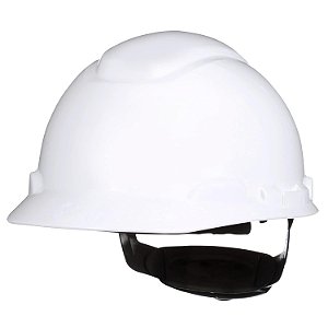 Capacete de segurança estilo boné sem ventilação SecureFit H-701SFR-UV, branco, com sensor Uvicator, suspensão de catraca de difusão de pressão de 4 pontos, ANSI Z87.1