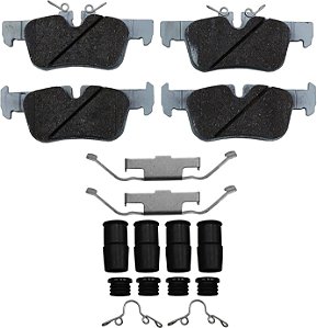 Conjunto de pastilhas de freio Beck/Arnley 0857107 com ferragens.