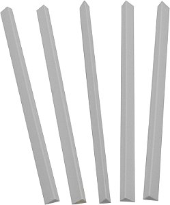 Barras de encadernação deslizantes 'N Grip da C-Line para capas de relatório, 11 x 1/2 polegadas, capacidade para 60 folhas, 100 por caixa, branco (34227)