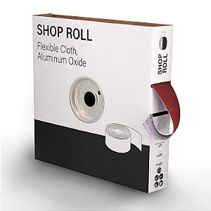 Rolo de Loja de Abrasivos VSM, 1-1/2 polegadas x 50 jardas, 220 Granulação (Muito Fina), Rolo de Tecido Abrasivo de Óxido de Alumínio, Costas Flex