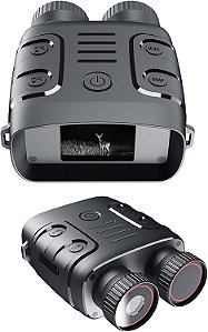 Óculos de visão noturna, Binóculos 1080p Infravermelho, Scope de visão noturna com zoom digital de 5X, para caça, acampamento, viagem, vigilância.