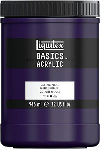 Tinta acrílica Liquitex BASICS, 946ml (32 onças), pote de Dioxazina Roxa