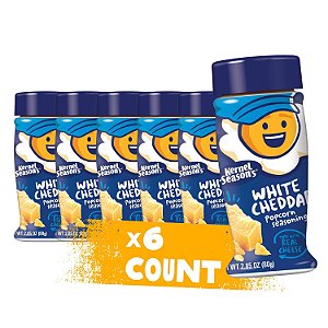 Tempero de pipoca Kernel Season's, Queijo Branco, 2,85 onças (Pacote com 6)
