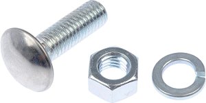 Parafuso do Para-choque Dorman 605-006 com Porcas - 7/16-14 In. x 1-1/2 In., Pacote com 25 unidades