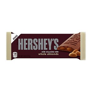Barras de chocolate ao leite HERSHEY'S com amêndoas inteiras, 2,6 oz (18 unidades)
