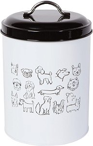 Caixa de Armazenamento de Aço Revestido a Pó da Now Designs para Biscoitos, Parque dos Cachorros