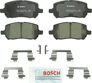 Conjunto de pastilhas de freio a disco premium de cerâmica BOSCH BC956 QuietCast - Compatível com Chevrolet Cobalt selecionado; Pontiac G5, Pursuit; Saturn Ion; DIANTEIRA