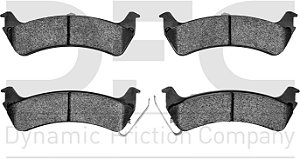 Pastilhas de freio cerâmicas da Dynamic Friction Company 3000 - Conjunto traseiro 1310-0664-00.