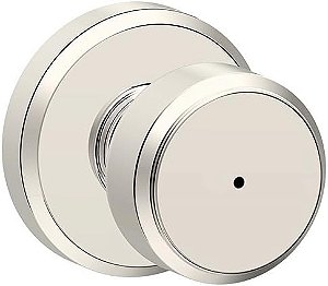 Puxador SCHLAGE F40 BWE 618 GSN Bowery com Acabamento Greyson para Quarto e Banheiro, Níquel Polido