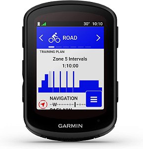 Garmin Edge 840 Solar, Computador de ciclismo GPS com carregamento solar, tela sensível ao toque e botões, coaching adaptativo direcionado, navegação avançada e mais.