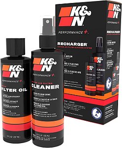 Kit de Limpeza de Filtro de Ar K&N: Kit de Limpeza de Filtro de Garrafa de Aperto e Óleo Azul; Restaura o Desempenho do Filtro de Ar do Motor; Kit de Serviço-99-505