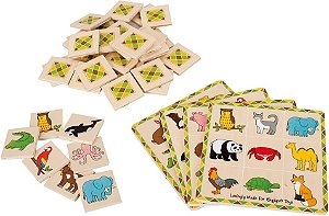 Jogo de Loto de Madeira da Bigjigs Toys