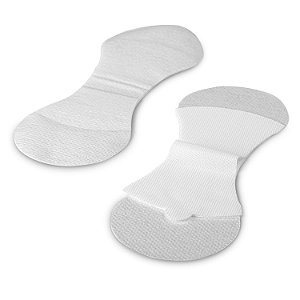 Dispositivo de Fixação TIDI Grip-Lok Grande ― Pacote com 100 ― Branco ― Material Flexível ― Design de Baixo Perfil para Conforto ― Cuidados de Saúde em Casa ― Suprimentos Médicos (3400L)