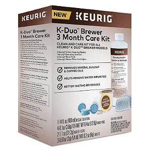 Kit de Manutenção do Fabricante Keurig K-Duo para 3 meses.